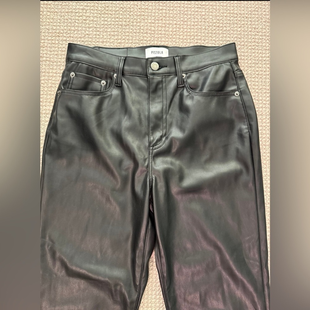 Pistola Lennon High Rise Cropped Boot Pant in Slate Black 28 - Picture 3 of 10